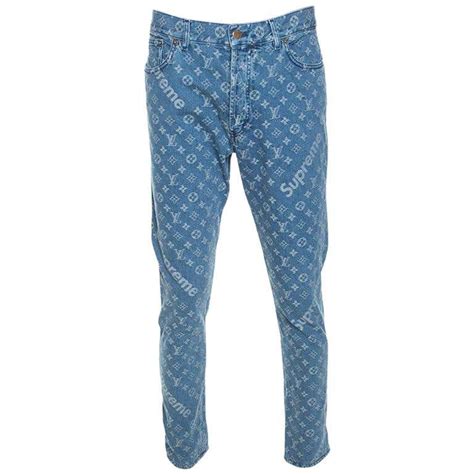 louis vuitton supreme monogram jeans replica|false louis vuitton prints.